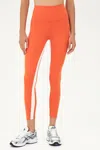 Splits59 Aerial High Waist Rigor 7/8 Legging In Fire/vintage White In Multi