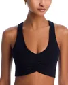 Splits59 Airtight Ruched Sports Bra In Black