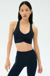 Splits59 Airweight Bra With Ruching In Blue
