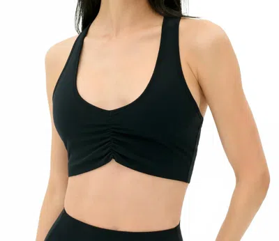 Splits59 Airweight Bra With Ruching In Black