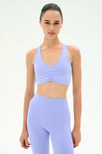 Splits59 Airweight Bra With Ruching In Purple