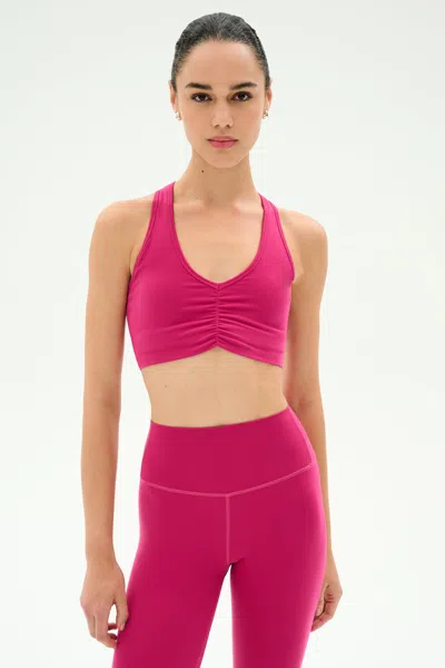 Splits59 Airweight Bra With Ruching In Red