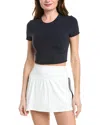 Splits59 Airweight Short Sleeve Crop Tee In Blue