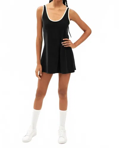 Splits59 Airweight Dress In Black/creme
