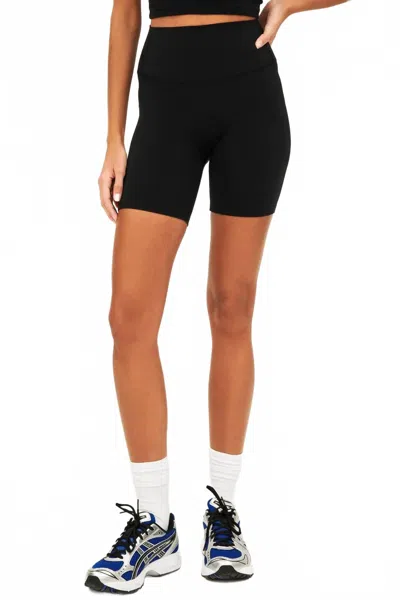 SPLITS59 AIRWEIGHT HIGH WAIST BIKER SHORTS IN BLACK