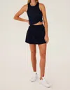Splits59 Airweight High Waist Skort In Indigo In Multi