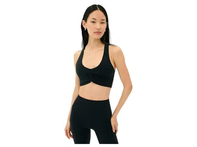 Splits59 Airweight Light Support Bra With Ruching Women's Lingerie Black: Xl