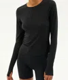 Splits59 Airweight Lite Long Sleeve Top In Black