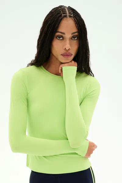 Splits59 Airweight Lite Long Sleeve Waist Length In Limeade