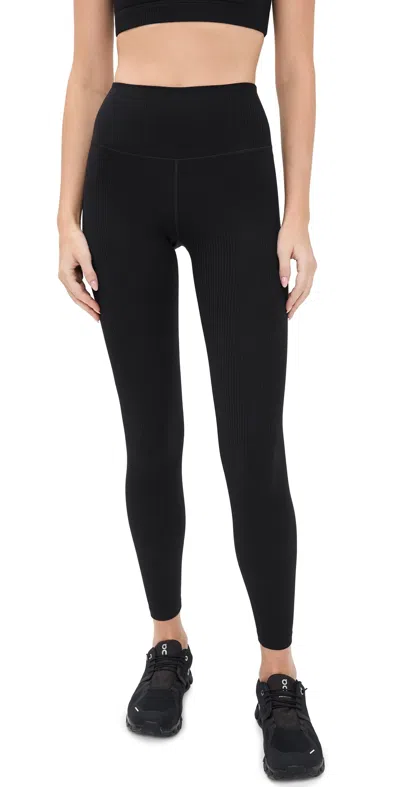 SPLITS59 AIRWEIGHT RIB HIGH WAIST 7/8 LEGGINGS BLACK