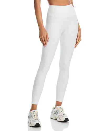 Splits59 Airweight Ribbed High Waist 7/8 Leggings In White