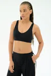 Splits59 Airweight Scoop Back Bra In Black