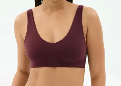 Splits59 Airweight Scoop Back Bra In Dark Cherry In Burgundy