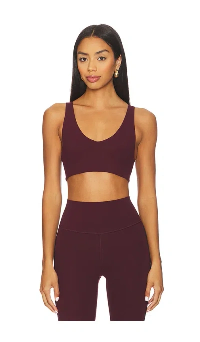 Splits59 Airweight Scoop Back Bra In Dark Cherry In Burgundy