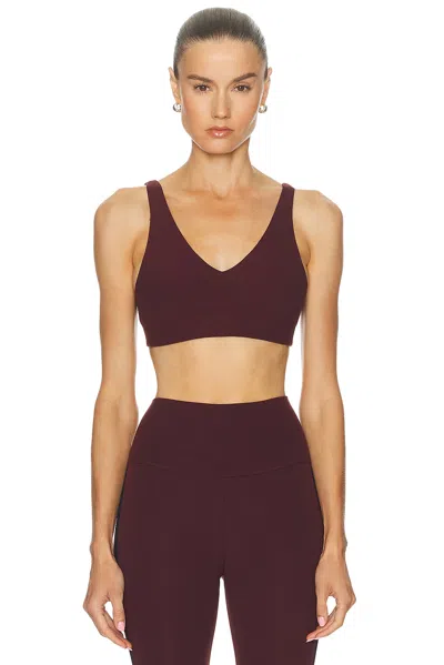 Splits59 Airweight Scoop Back Bra In Dark Cherry In Burgundy
