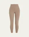 Splits59 Womens  Clare Logo-print High-rise Stretch-woven Leggings In Latte