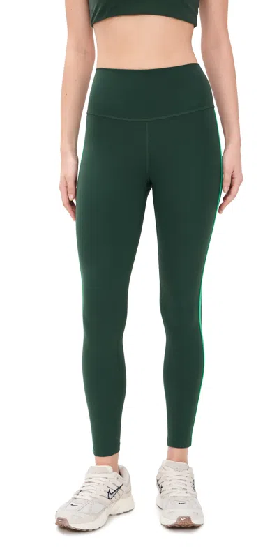 Splits59 Amber Airweight High Waist 7/8 Leggings Military/spearmint In Green