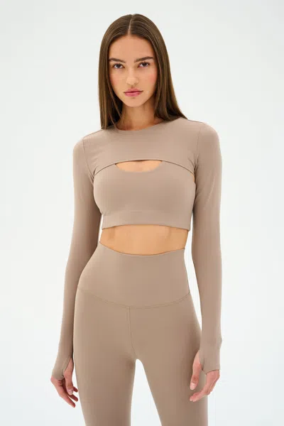 Splits59 Amelia Airweight Lite Shrug In Neutral