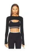 Splits59 Amelia Airweight Lite Shrug In Black