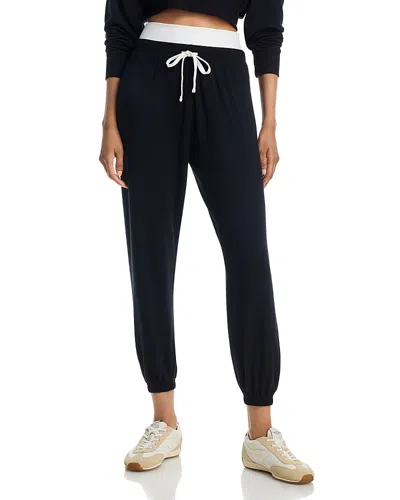 Splits59 Andie Dual Waist Fleece Sweatpants In Black