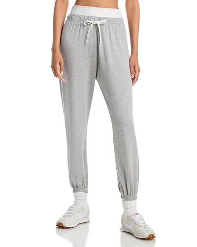 Splits59 Andie Dual Waist Fleece Sweatpants In Gray
