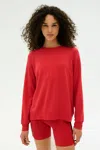 Splits59 Andie Fleece Sweatshirt In Red