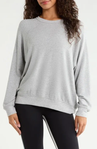 Splits59 Andie Oversize Crewneck Sweatshirt In Gray
