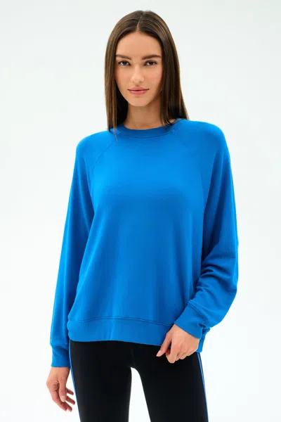 Splits59 Andie Oversize Fleece Sweatshirt In Blue