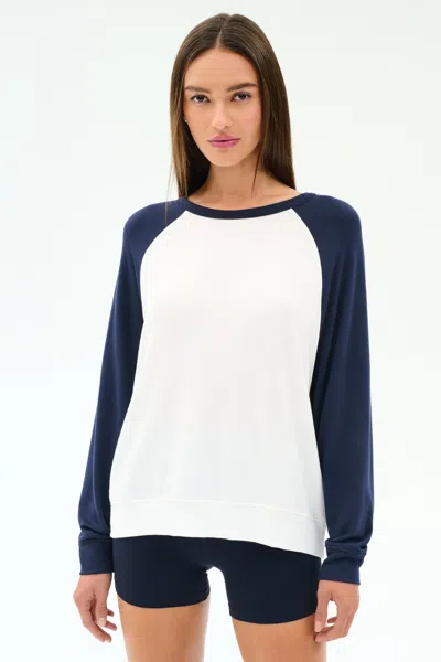 Splits59 Andie Oversized Colorblock Fleece In Blue