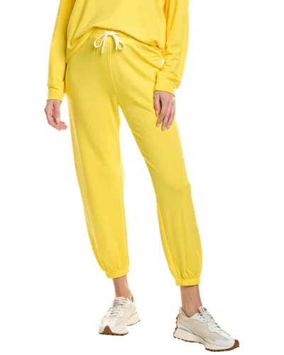 Splits59 Andie Oversized Fleece 27in Sweatpant In Yellow
