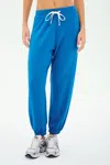 Splits59 Andie Oversized Fleece Sweatpant In Blue