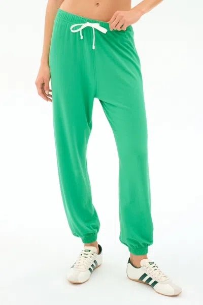 Splits59 Andie Oversized Fleece Sweatpant In Green