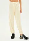 Splits59 Andie Oversized Fleece Sweatpant In Creme In Neutral