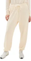 Splits59 Andie Oversized Fleece Sweatpant In Creme In Neutral