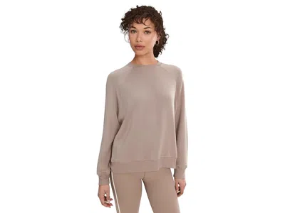 Splits59 Andie Oversized Fleece Sweatshirt In Brown