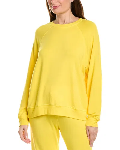 Splits59 Andie Oversized Fleece Sweatshirt In Yellow