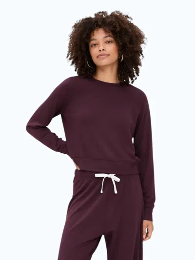 Splits59 Andie Sweatshirt In Dark Cherry In Red