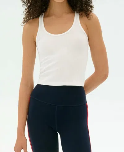 Splits59 Ashby Crop Tank Top In White