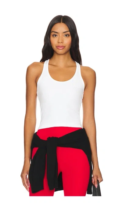 Splits59 Ashby Rib Crop Top In White