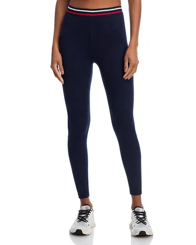 Splits59 Bailey High Waist Active Rib 7/8 Leggings In Blue