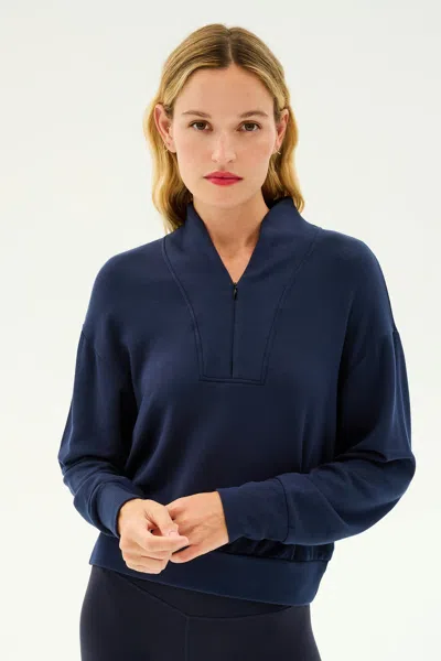 Splits59 Birdie Fleece Half Zip In Blue