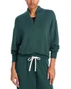 Splits59 Womens Military Birdie Fleece Half-zip Jersey Sweatshirt In Military