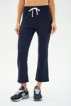 Splits59 Brooks Fleece Cropped Flare In Blue