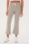 Splits59 Brooks Fleece Cropped Flare In Neutral