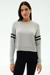 Splits59 Brooks Stripe Fleece Sweatshirt In Multi
