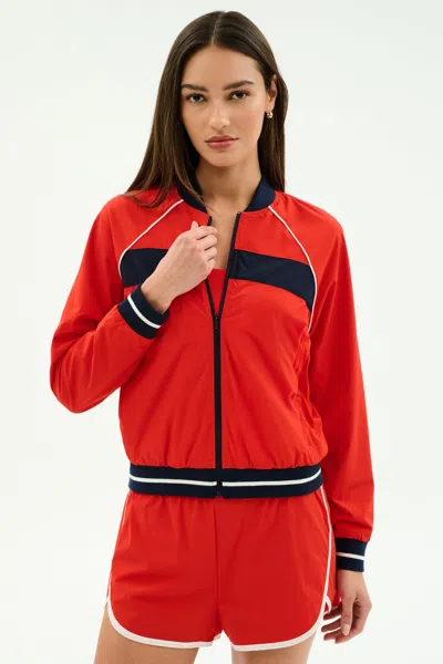 Splits59 Carrie Woven Nylon Jacket In Red