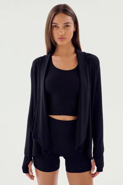 Splits59 Celine Fleece Cardigan In Blue