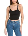 Splits59 Charlie Rib Crop Tank Black In Black