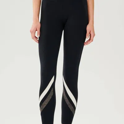 Splits59 Chevron High Waist Leggings In Black