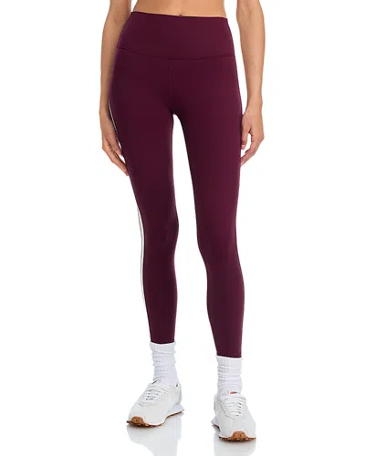 Splits59 Clare High Waist Rigor 7/8 Leggings In Burgundy